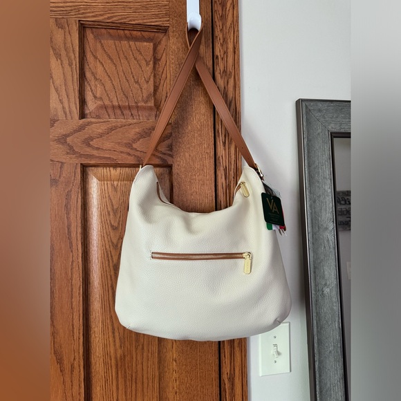 White/Cream Valentina Designer Purse Handbag NWT - Picture 2 of 9